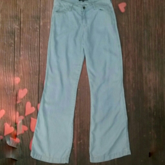 light blue velvet pants